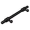 Gliderite Hardware 3-3/4 in. Center to Center Oil Rubbed Bronze Barrel Ring Bar Pull - 4340-96-ORB 4340-96-ORB-1 - alternate 2